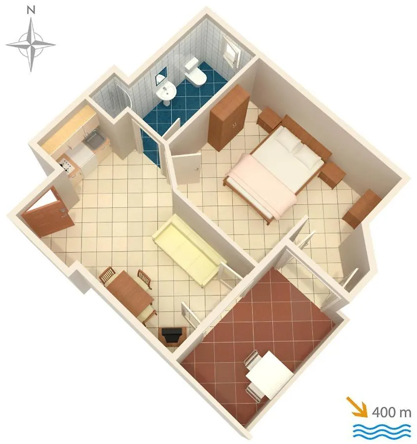 Apartments With A Parking Space Baska, Krk - 5444  Baska (Krk)